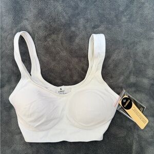Truekind By Shapermint Women's Daily Comfort Wirefree Shaper Bra Small White New